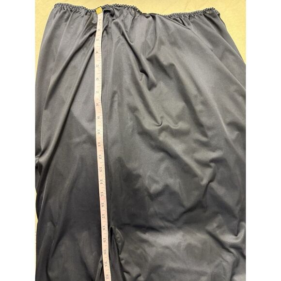 vanity fair black half slip. Classy Slit. Nylon. Women. Sz 2XL - Picture 8 of 11